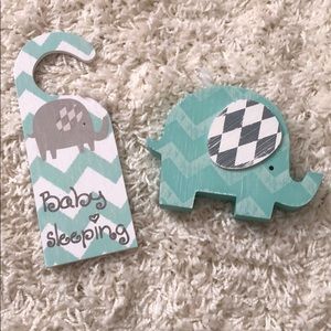 Elephant nursery decor 🐘